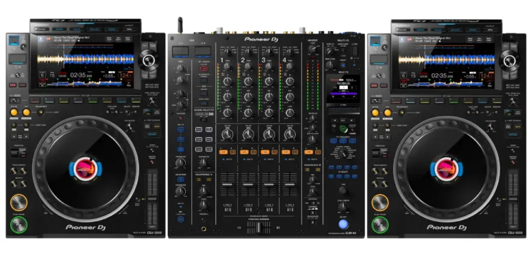 DJ Set cdj3000 + Pioneer DJM A9 rental